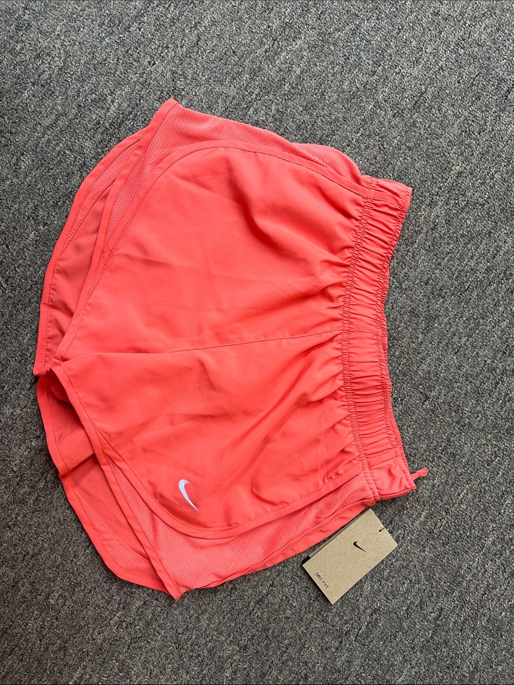 Nike Women's Coral-Red Running Shorts
